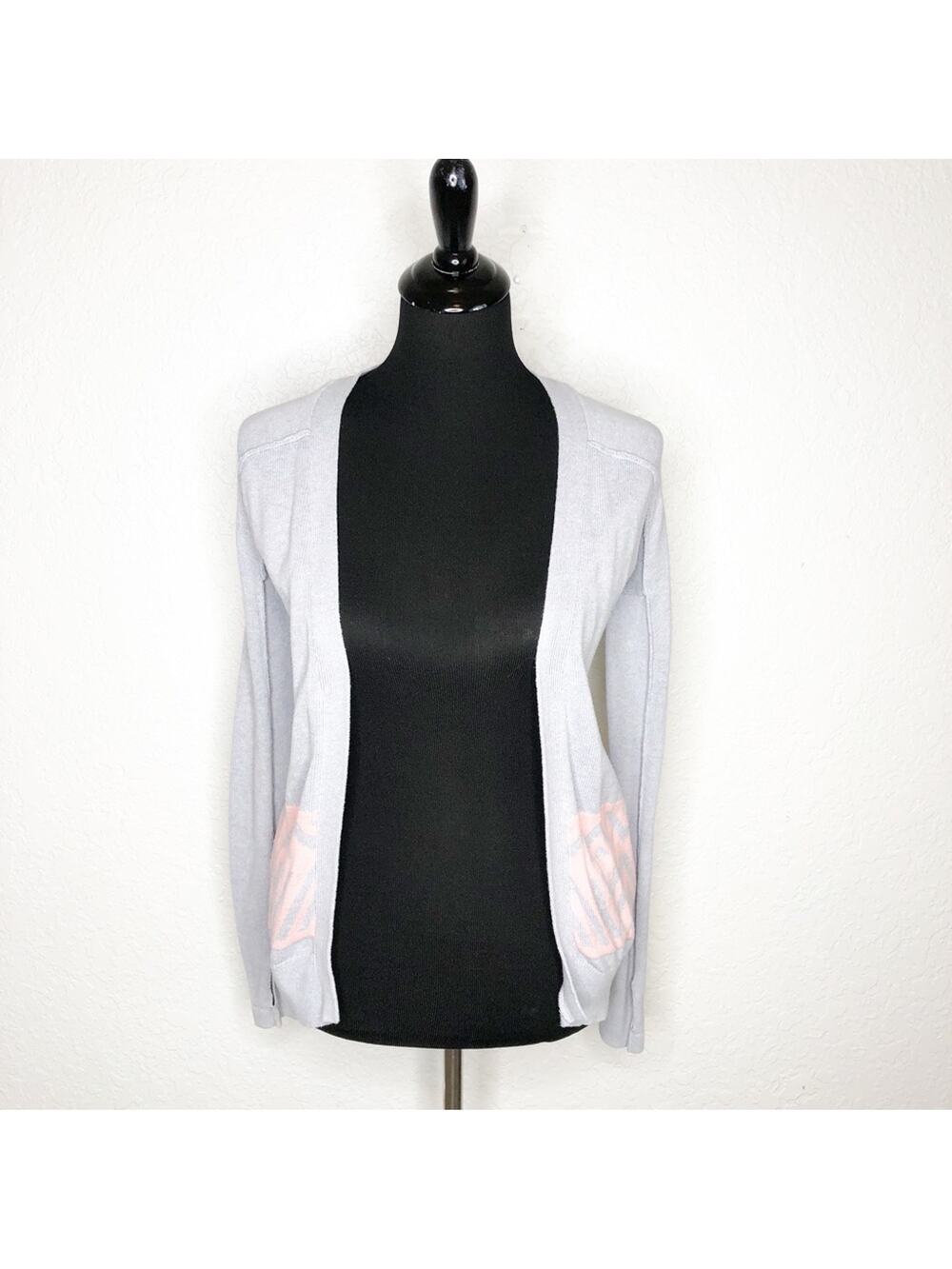 Ivivva light purple and pink geometric open front cardigan sweater size 10